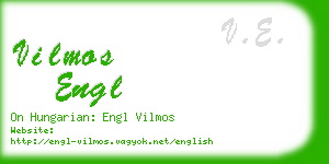 vilmos engl business card